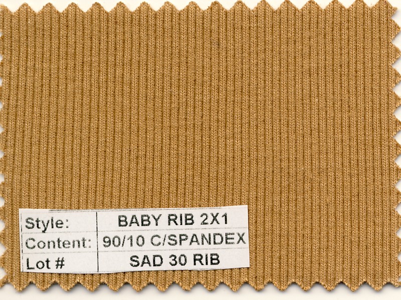 Baby Rib 2x1 Cotton Spandex